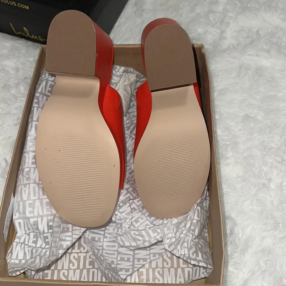 Steve Madden Sally red platforms 8.5 - Picture 5 of 9